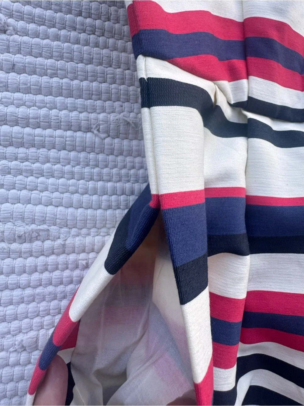 J.Crew Striped Fit & Flare Dress Size 4 Nautical Summer Sleeveless